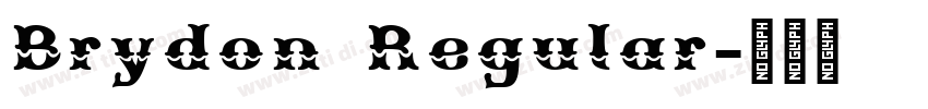 Brydon Regular字体转换